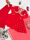Ssc 680 Heavy Faux Georgette Embroidery Work Plazzo Suits